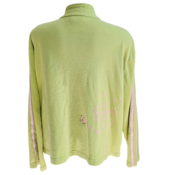 Disney Tinkerbell Cotton Sweat Jacket XL Green - Picture 6 of 9